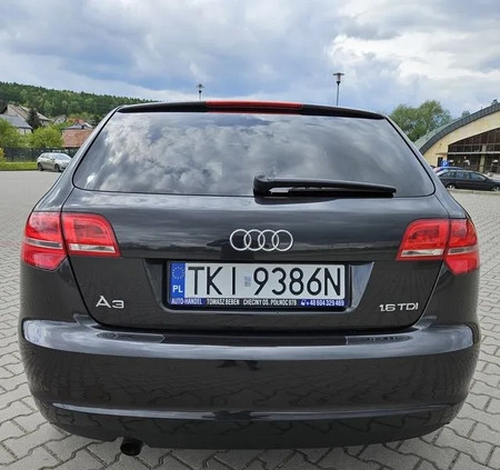 Audi A3 cena 28900 przebieg: 192000, rok produkcji 2010 z Chęciny małe 497